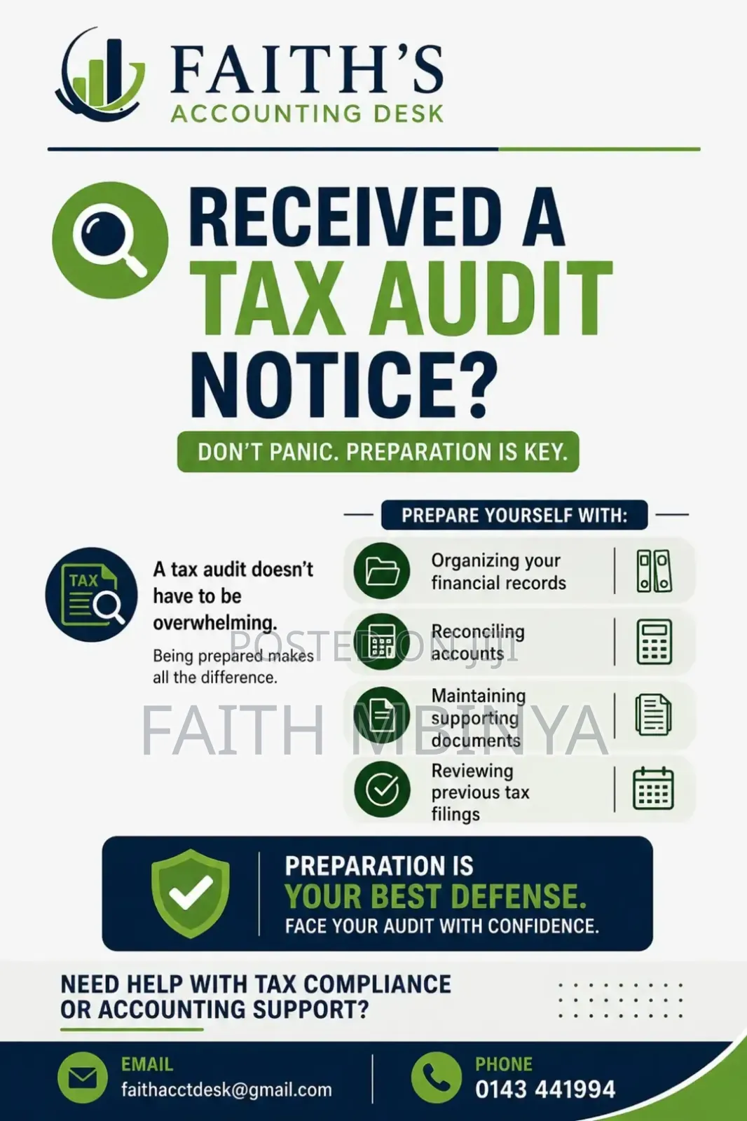 Faith's Accounting Desk
