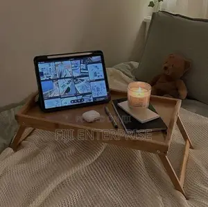 Foldable Bamboo Bed Tray Table – 50×30cm | Breakfast, Laptop Study