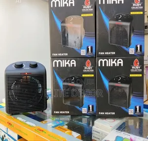 Mika Fan Heater 1000w/2000w Grey Portable Room Heater With Fan Mode
