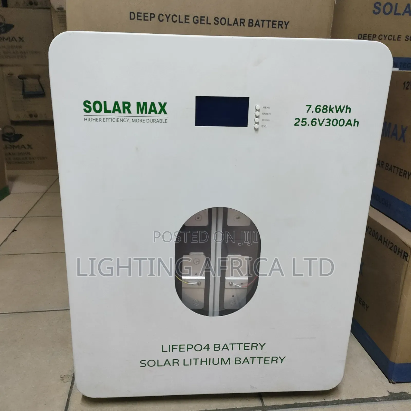 Solarmax 7.68kwh - 25.6v (300ah) Lifepo4 Lithium Ion Solar Battery