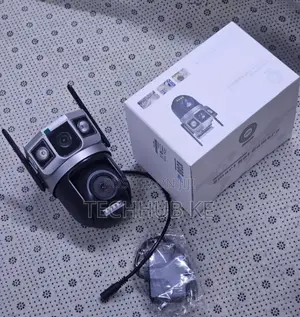 Dual Lens PTZ 4g Solar Powered V380 App Solar CCTV Camera
