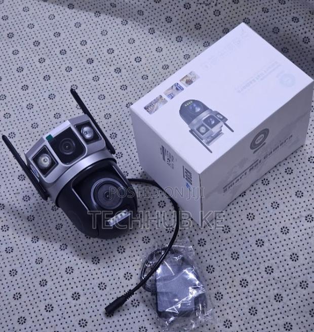 Dual Lens PTZ 4g Solar Powered V380 App Solar CCTV Camera