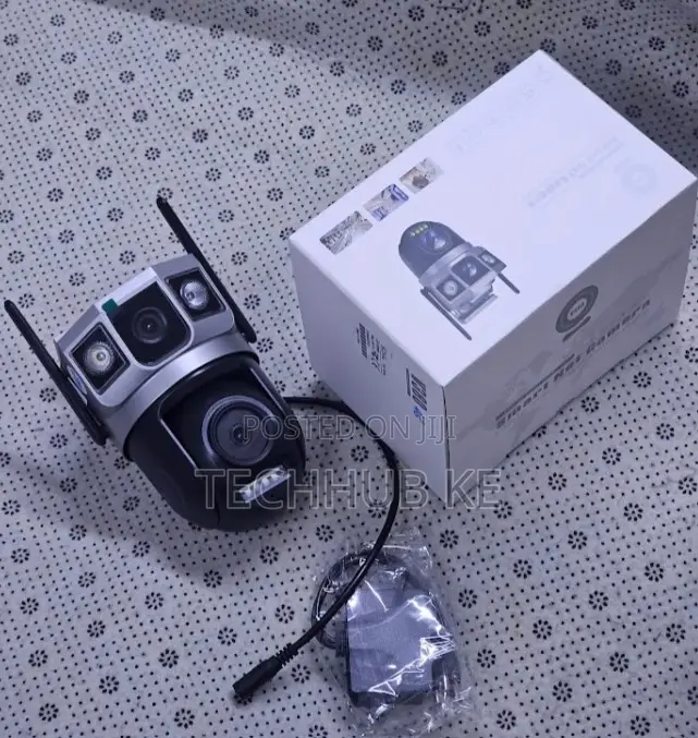 Dual Lens PTZ 4g Solar Powered V380 App Solar CCTV Camera