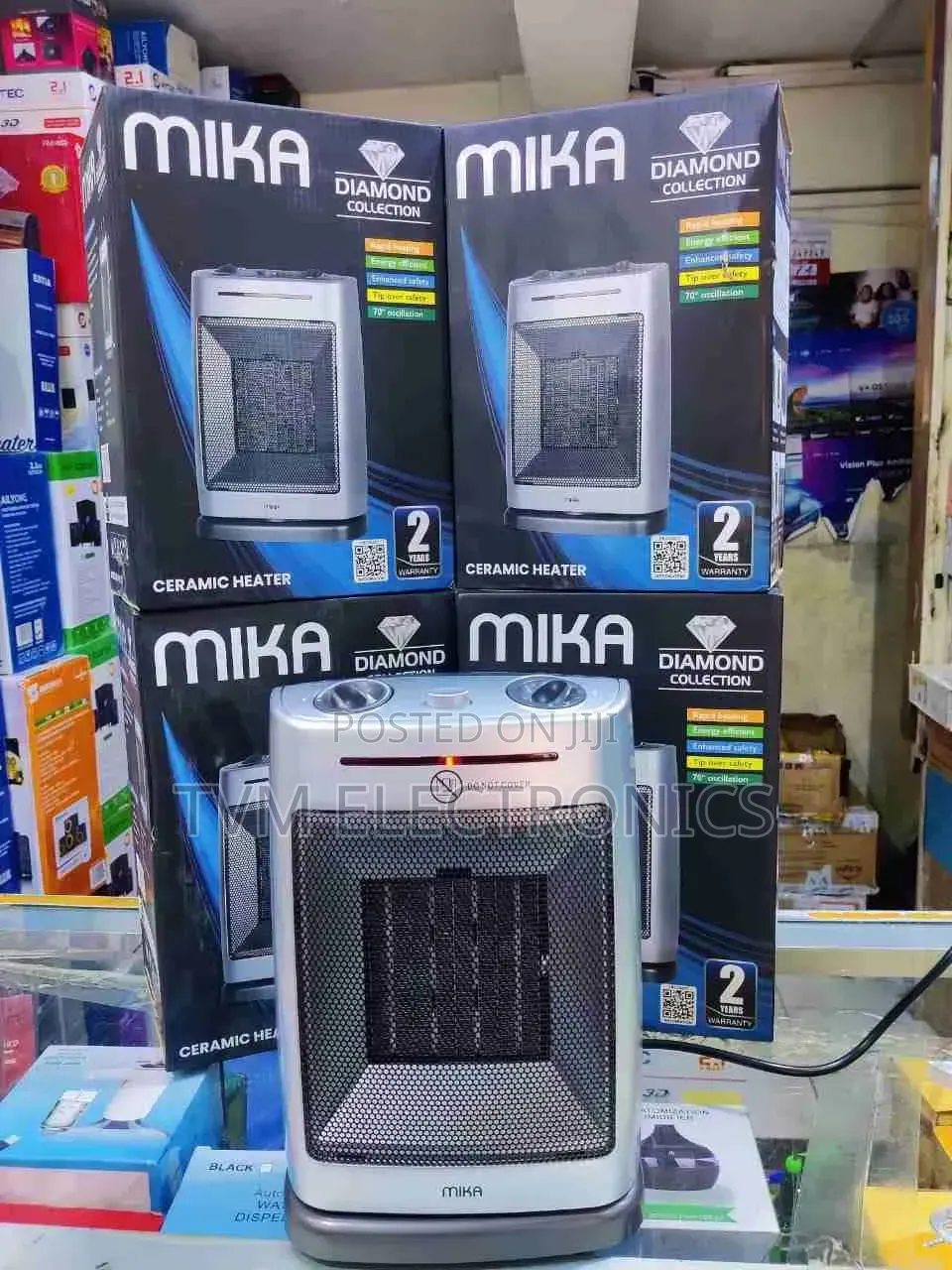 Mika Rotating Ceramic Heater 750w – 1500w – (Mh201)
