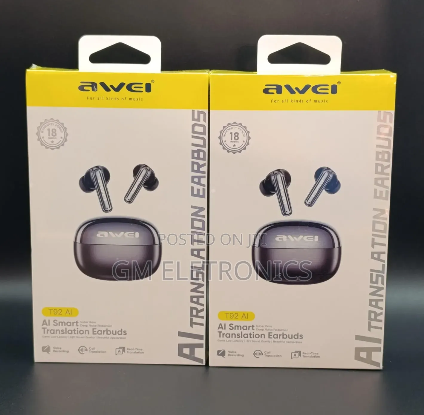 Awei T92 Ai Earphone(,Active Noise Cancellation,Clear Calls)