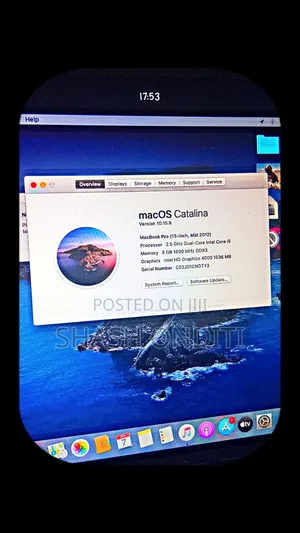 Laptop Apple MacBook Pro 2012 8GB Intel Core i5 HDD 1T