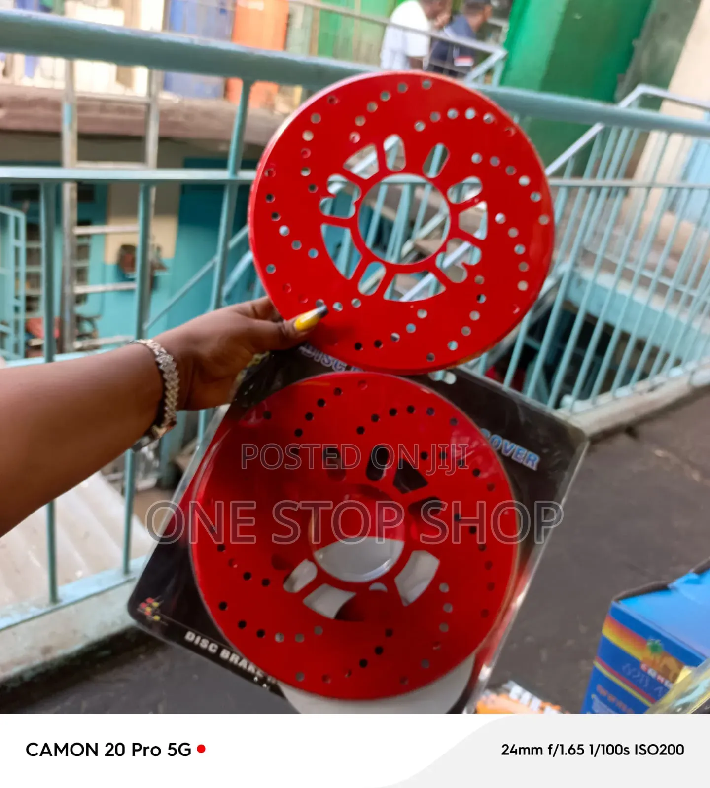 2pc Non Functional Decorative Disc Rotors Look