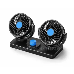Dual Head 360° Car Fan 12v/24v - Powerful Cooling Nairobi