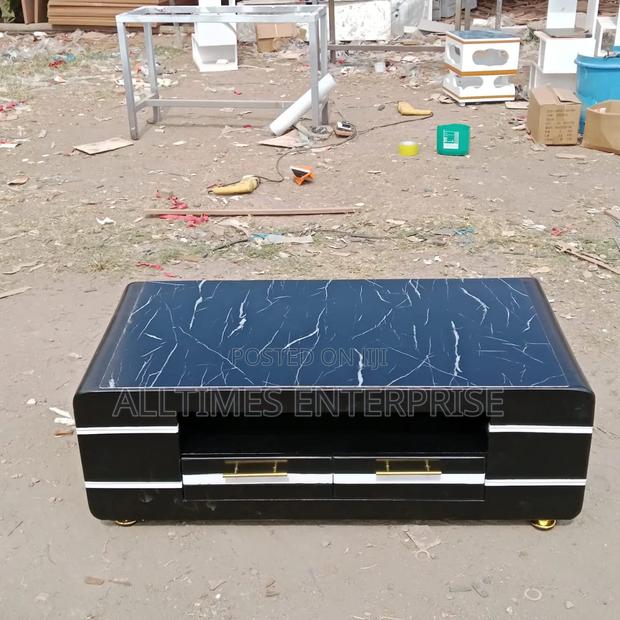 Modern Executive Coffee Table With Marble Top - thumbnail 2