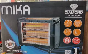 Mika Mh302 2-Way Quartz Heater 2000w – 7 Heat Settings, Grey