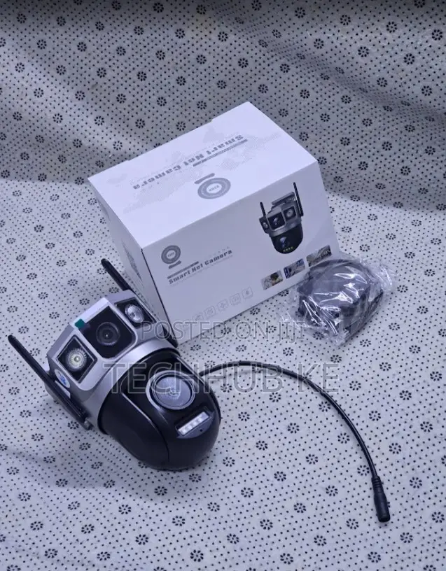Dual Lens 4g Ai PTZ Camera With Night Vision Motion Detection