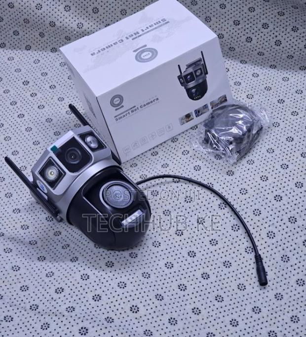 4g Smart Security Camera Dual Lens With Two-Way Audio Mobile App