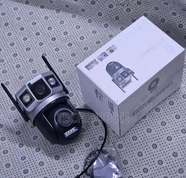 4g Wireless Dual Lens Camera With Human Detection Color Night Vision
