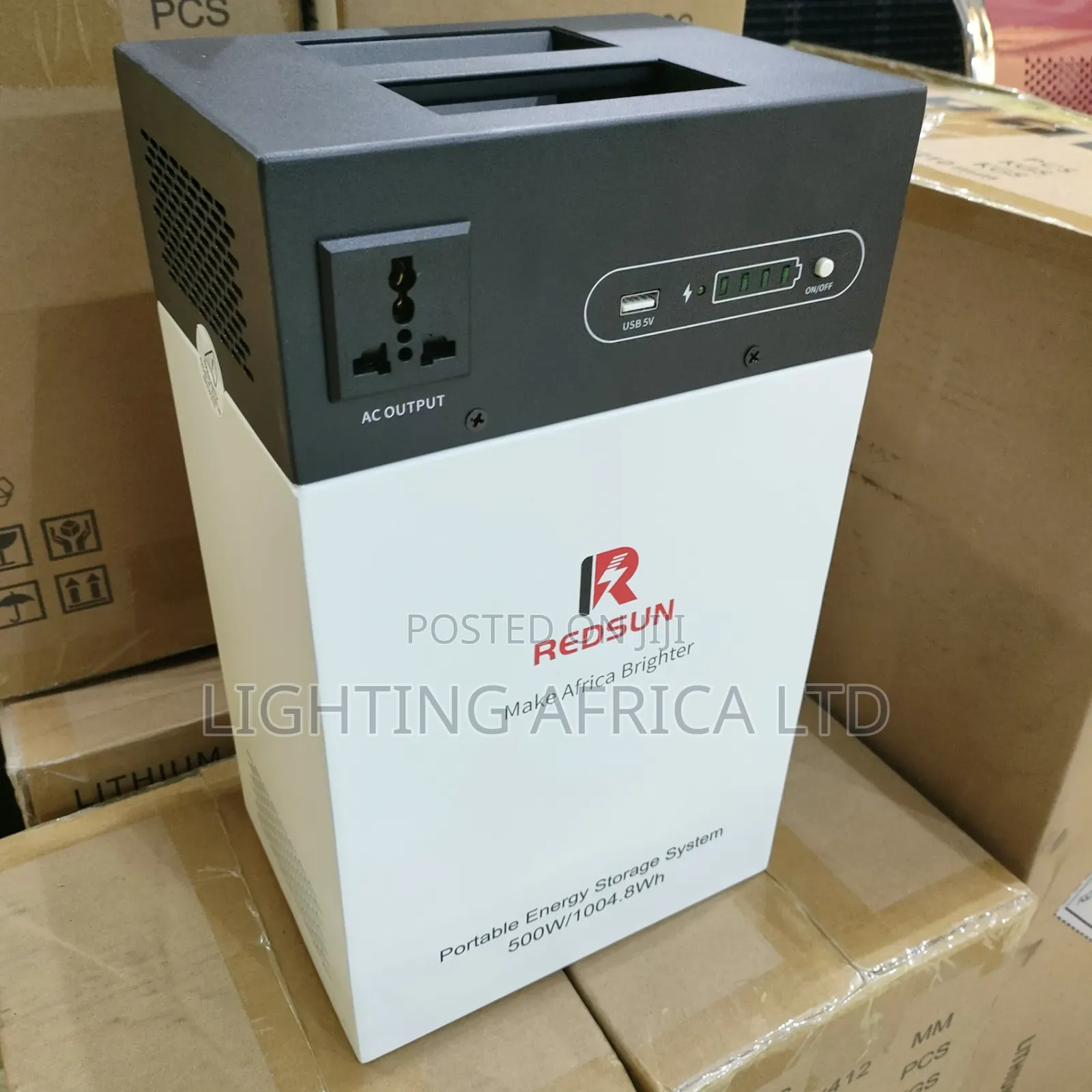 Redsun 500 Watts - 1kwh Portable Lithium Battery Suitable TV, Laptop