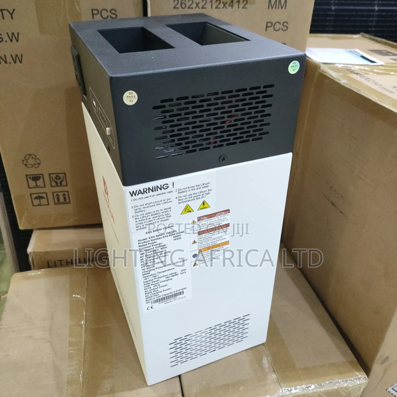 Redsun 500 Watts - 1kwh Portable Lithium Battery Suitable TV, Laptop