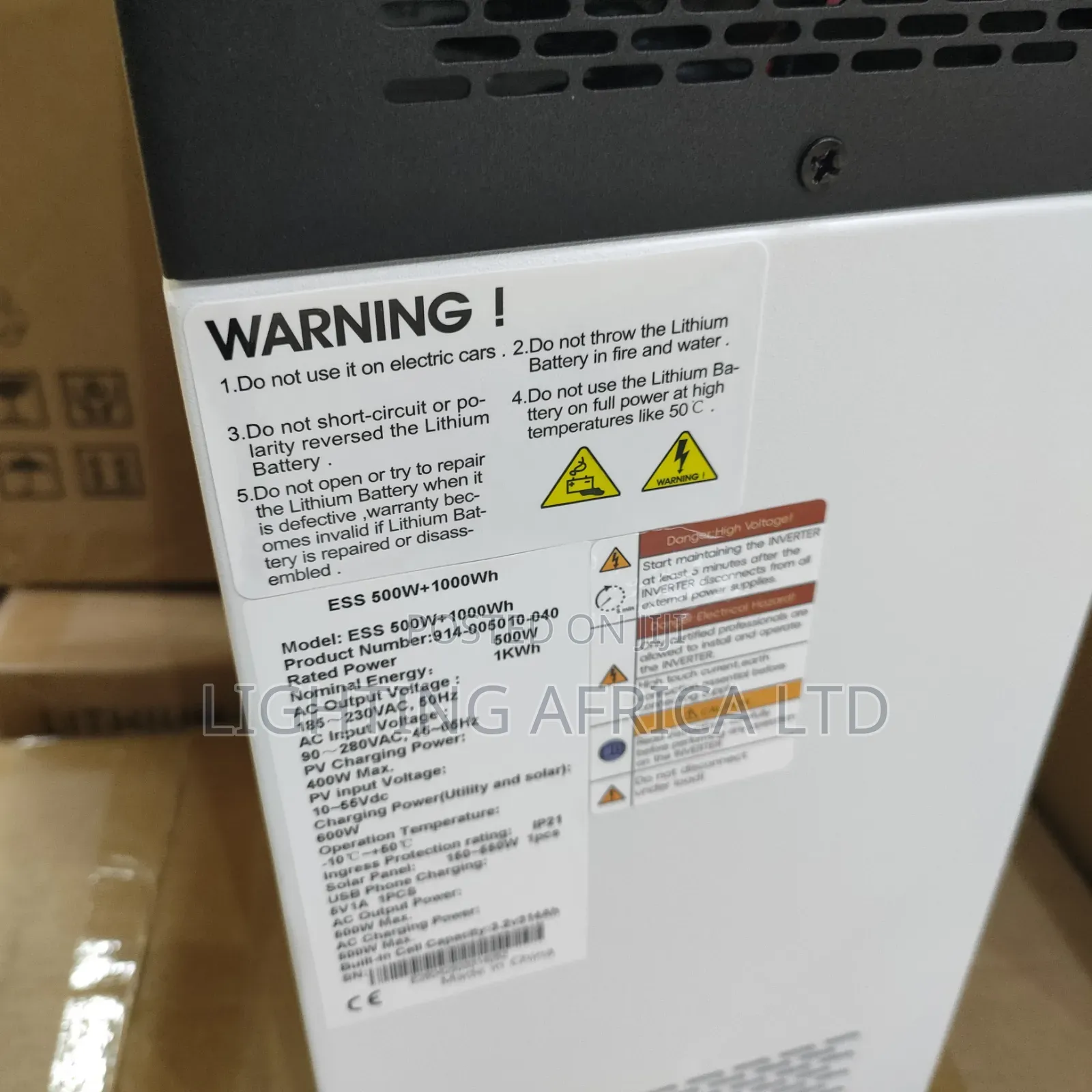 Redsun 500 Watts - 1kwh Portable Lithium Battery Suitable TV, Laptop