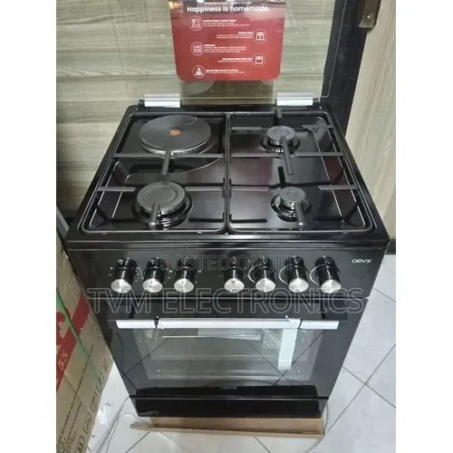 Mika Oryx Standing Cooker, 60cm X 60cm, 3 Gas Pool Jet Burners + 1