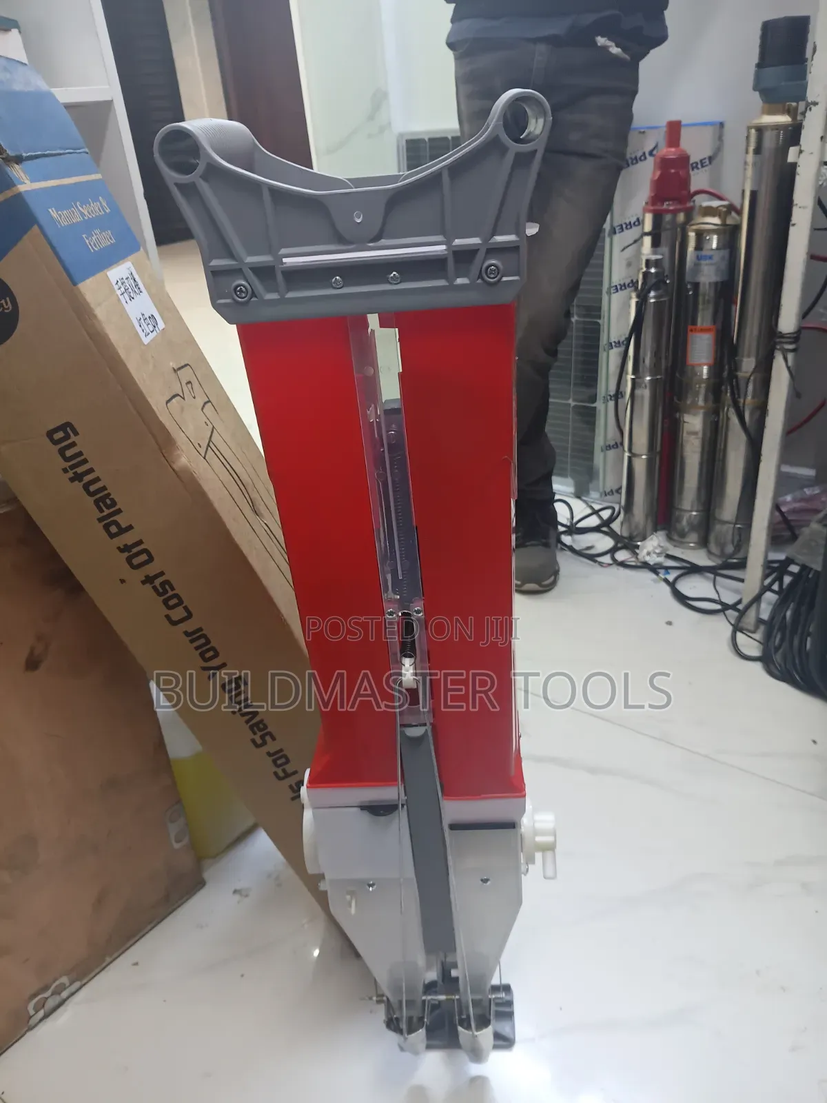 Double-Barrel Manual Seeder and Fertilizer Applicator