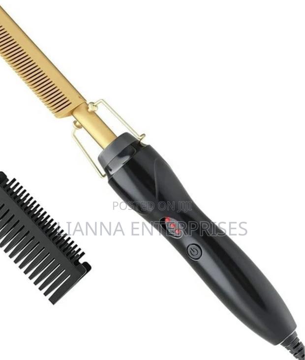 Gold Ceramic Hot Comb Straightener