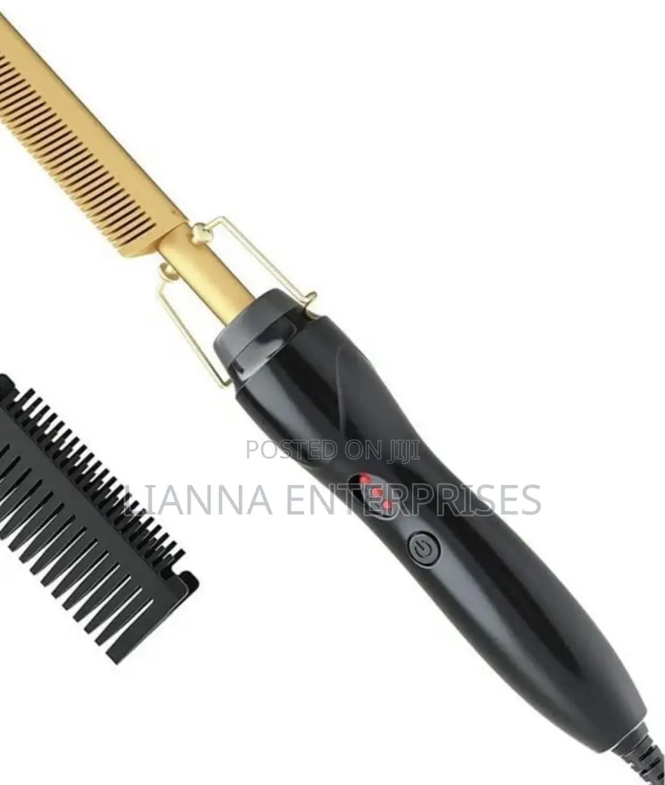 Gold Ceramic Hot Comb Straightener