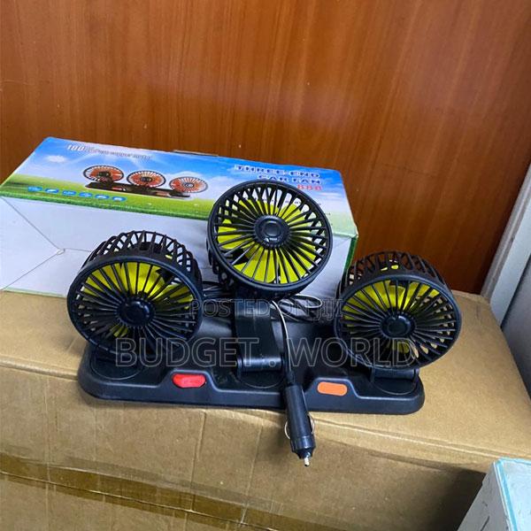 Triple 888 Car Dashboard Fan – Portable 3-Head Cooling Fan With Adjust - main view