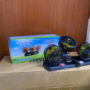 888 Triple Cooling Fan for Cars – High-Airflow 12v Dashboard Fan With