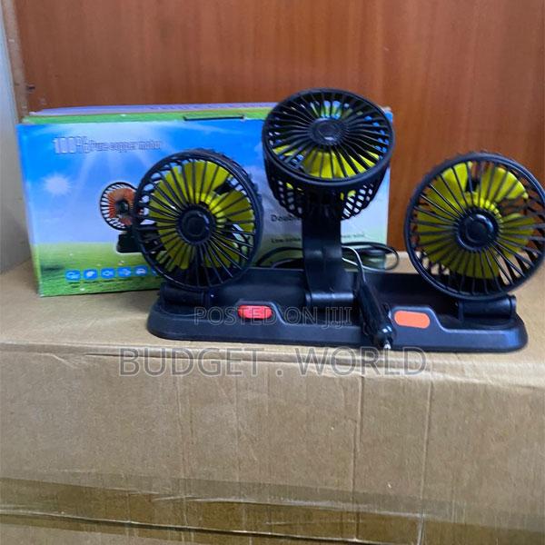 888 Triple Head Car Fan – Powerful 12v Cooling Fan With 360° Adjustabl