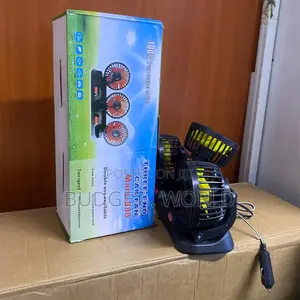 888 3-Head Vehicle Cooling Fan – Portable Dashboard Fan With Dual Spee