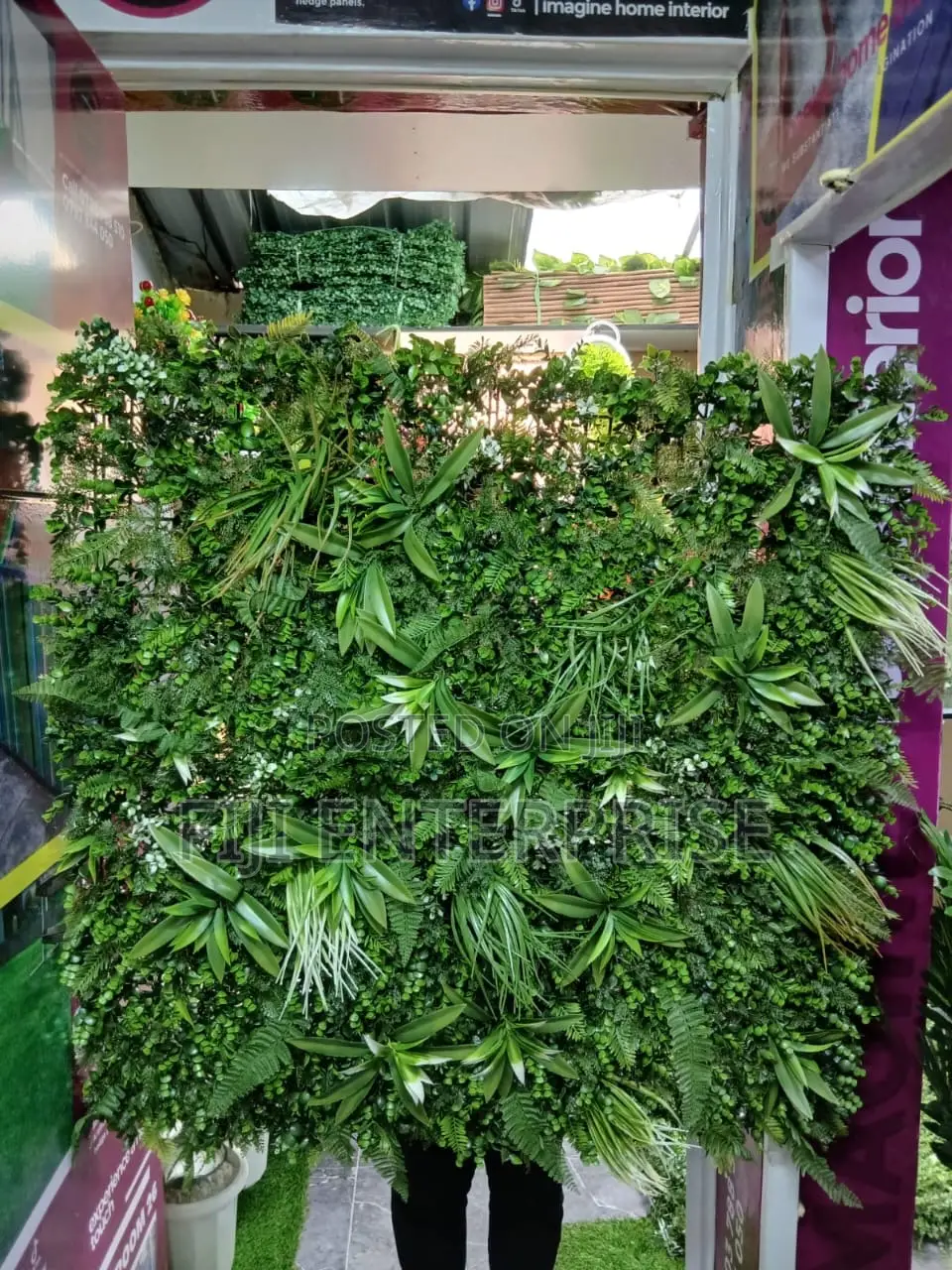 Artificial Boxwood Hedge Panel – 1m×1m | Indoor Outdoor