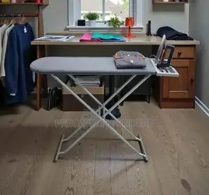 Portable Ironing Board With Iron Holder