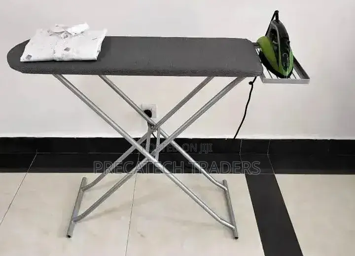 Portable Ironing Board With Iron Holder