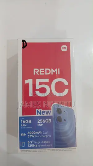 New Xiaomi Redmi 15C 4G 256 GB Black