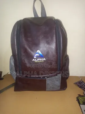 Dark Brown Leather Backpack