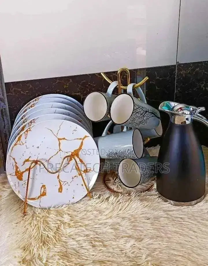 13-Piece Marble Design Dinner Set