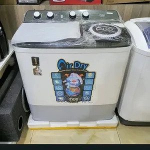 Mika Twin Tub Washing Machine, 10kg - White .
