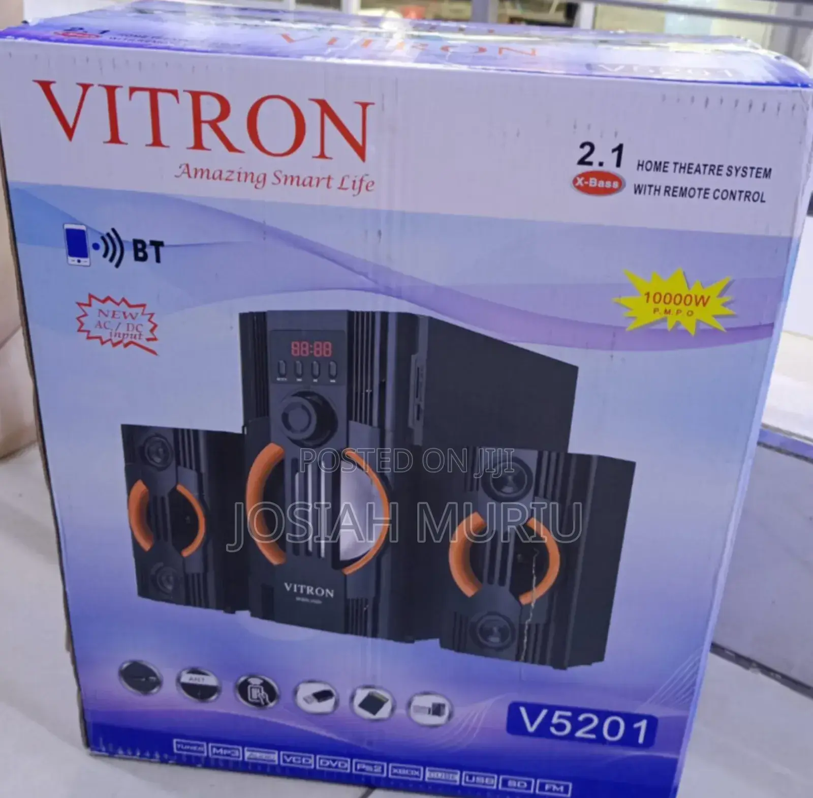 Vitron V5201 Bluetooth Home Theater Speaker System – Usb/Sd/Fm