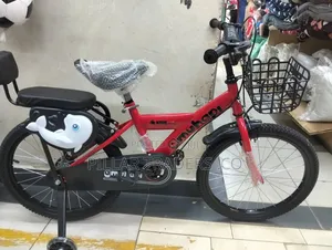 20-inch Kids Bicycle With Training Wheels, Basket Rear Seat