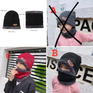 Winter Kids Beenies Hat and Scarf