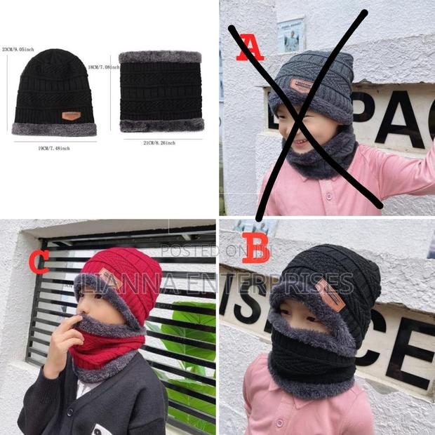 Winter Kids Beenies Hat and Scarf