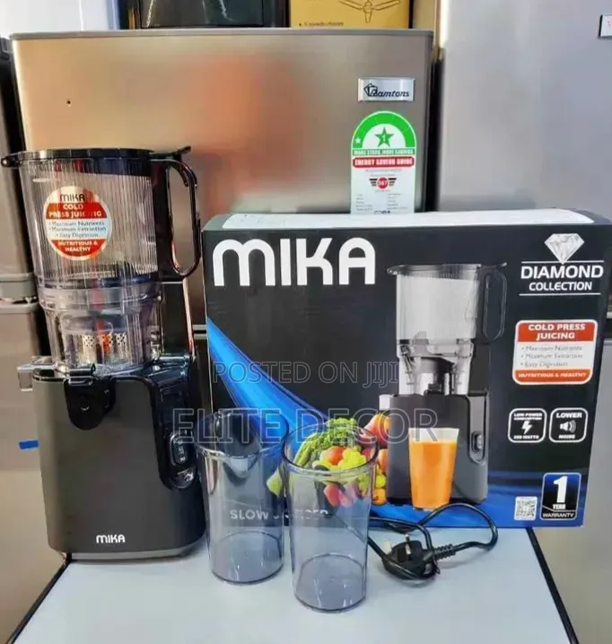 Mika Slow Juicer Cold Press – High Juice Yield, Quiet Motor,