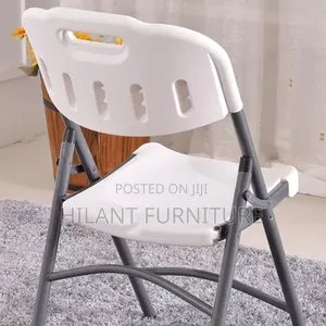 White Plastic Foldable Chair