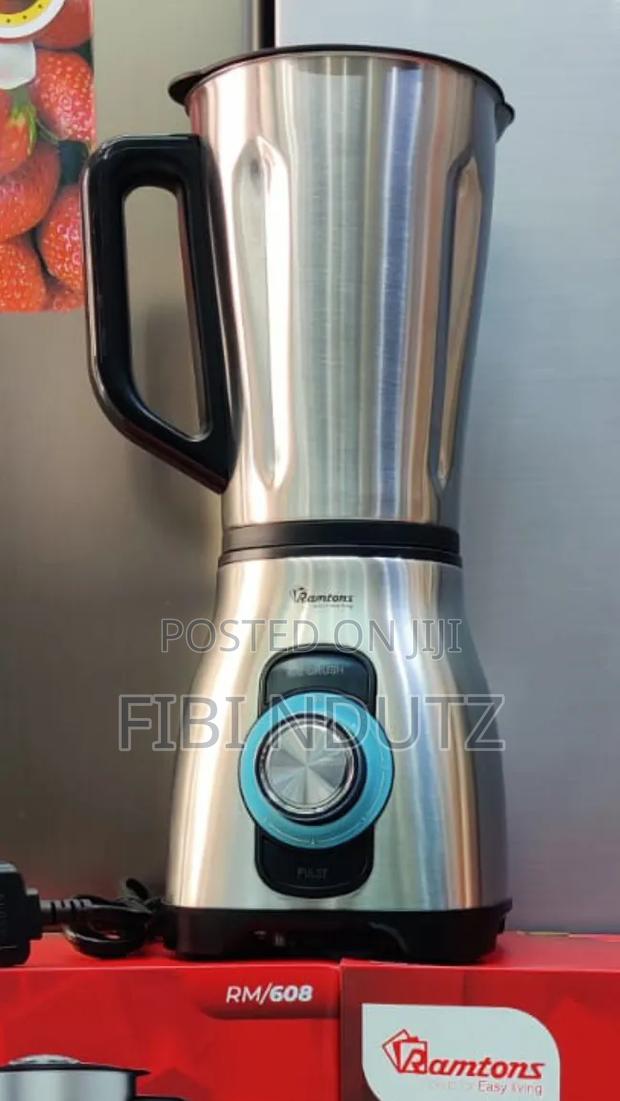 Stainless Steel Ramtons 3in1 Blender Jar 800w Powerful Motor - thumbnail 2