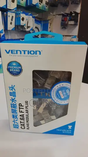 Vention Cat.6a Ftp Rj45 Modular Plug Transparent 100 Pack