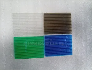 Egyptian Blue Hollow Polycarbonate Glazing Sheet/Outdoor Roofing