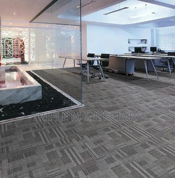 Chic Charcoal Carpet Tiles - main view