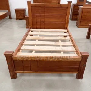 Elegant Solid Mahogany Bed Frame (3x6)– Premium Quality