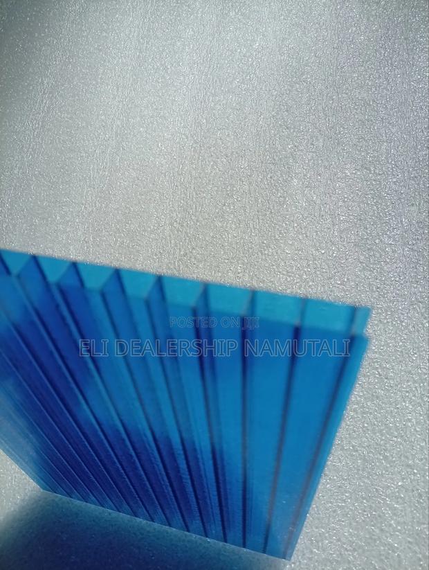 Blue Hollow Polycarbonate Sheet/Strong, Lightweight Roofing Solution - thumbnail 3