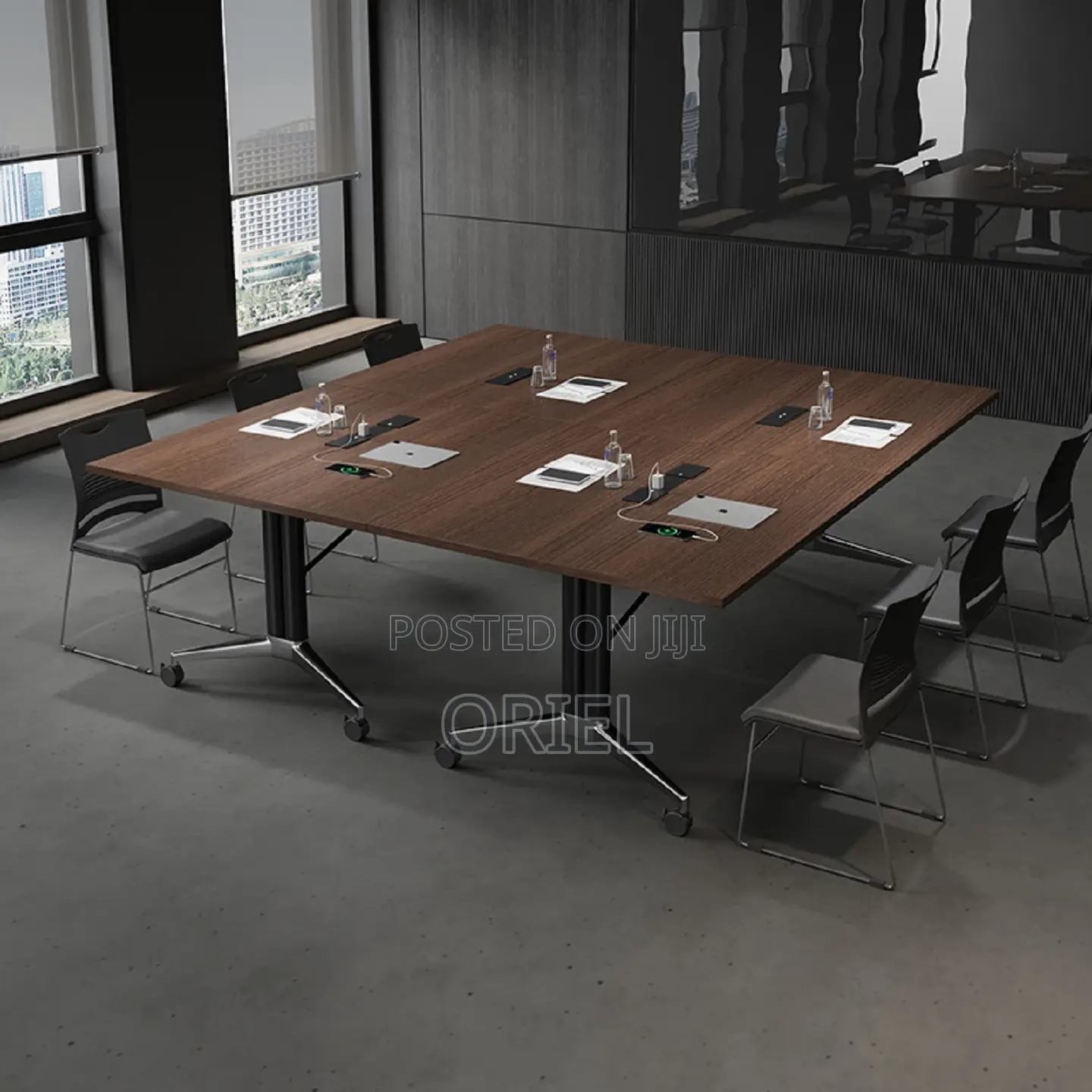 Office Table : 2.4m Foldable Boardroom Table