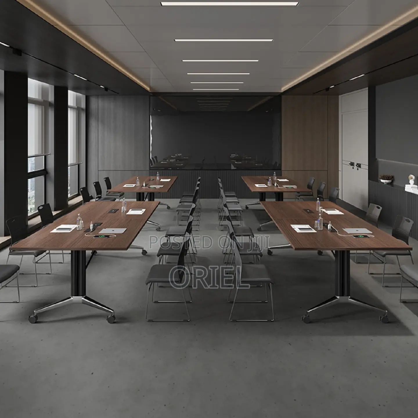 Office Table : 2.4m Foldable Boardroom Table
