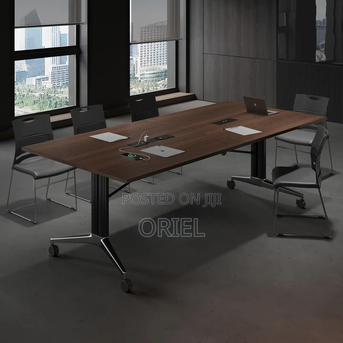 Office Table : 2.4m Foldable Boardroom Table